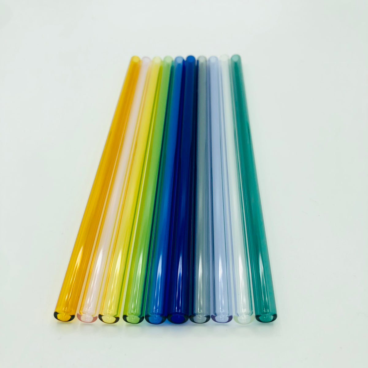 8” Reusable glass Glass Straws Set of 5 – Surfside Sips