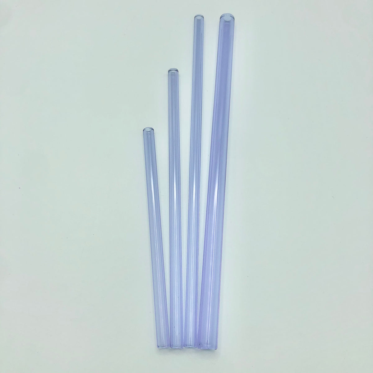 Glass Straws, 4 Pcs Reusable Glass Drinking Straws, Size 8''x8 MM