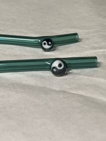 Set of Yin-Yang straws Surfside Sips