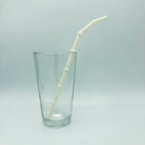 Surfside Sips bent "Tiki Bamboo" Glass Borosilicate Drinking Straw