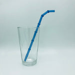 Surfside Sips bent "Tiki Bamboo" Glass Borosilicate Drinking Straw