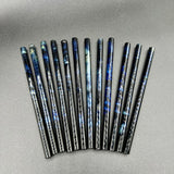 Silver Fumed Glass Straws (set of 2)